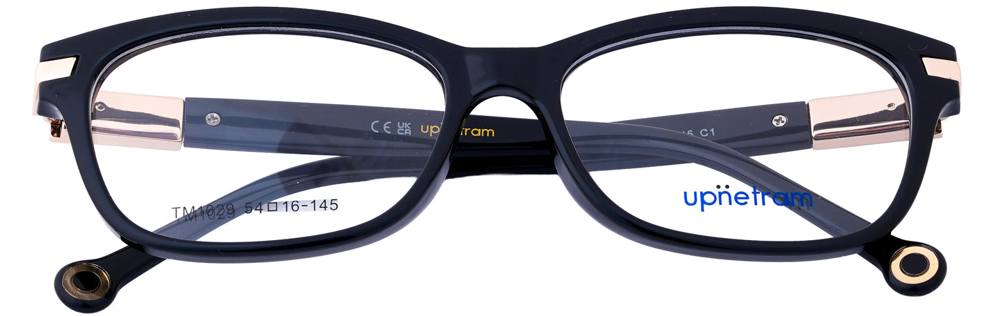 UP1029-C1-Handmade Mix Material-Midnight Black