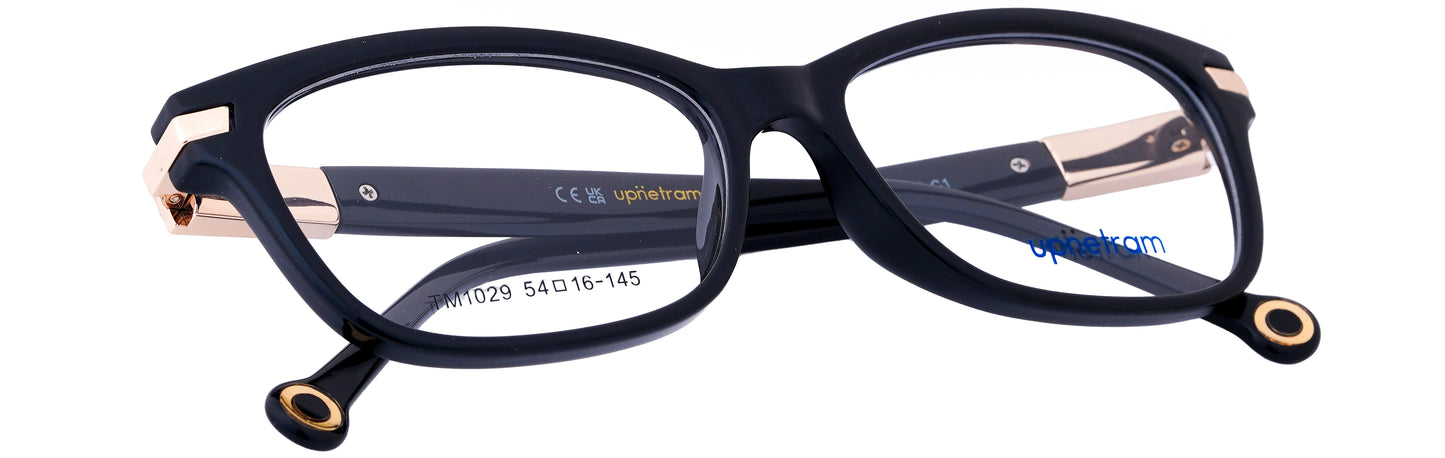 UP1029-C1-Handmade Mix Material-Midnight Black