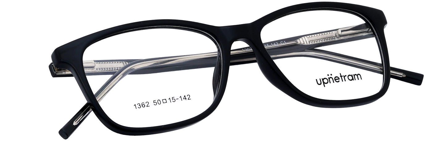 UP1362-C1-Handmade Mix Material-Midnight Black