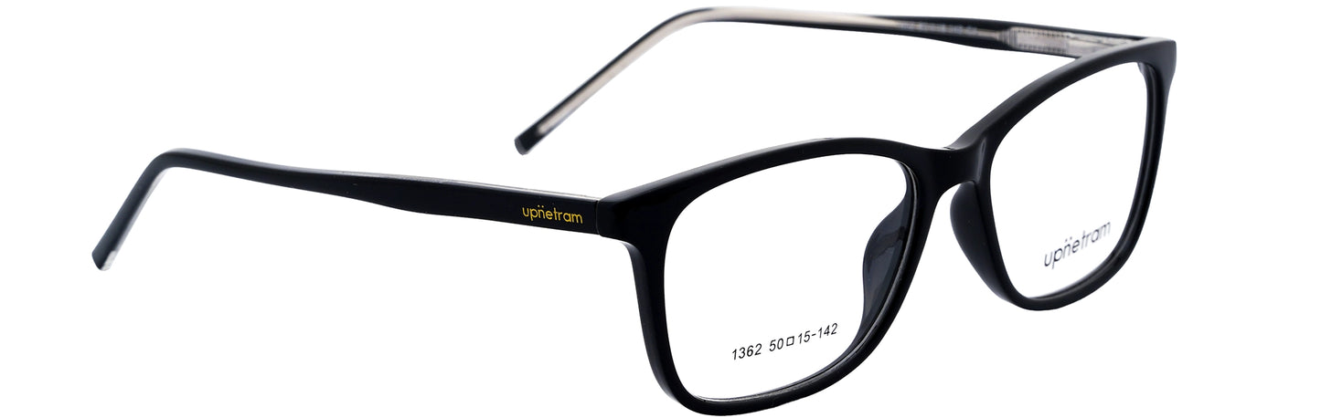 UP1362-C1-Handmade Mix Material-Midnight Black