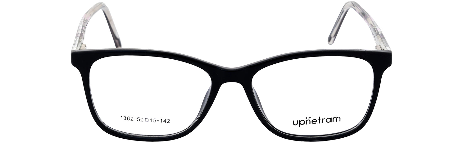 UP1362-C6-Handmade Mix Material-Black Floral