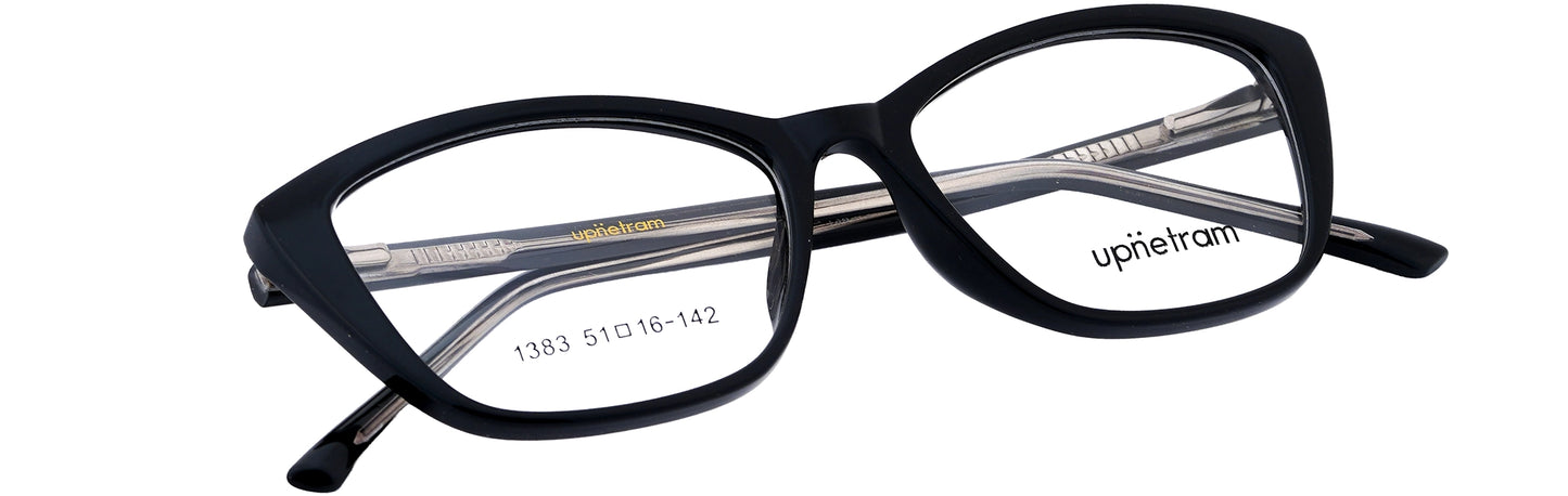 UP1383-C1-Handmade Mix Material-Midnight Black