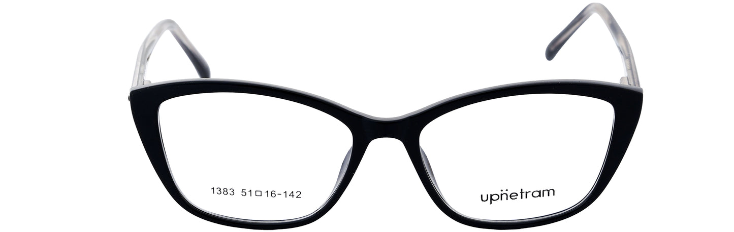 UP1383-C1-Handmade Mix Material-Midnight Black