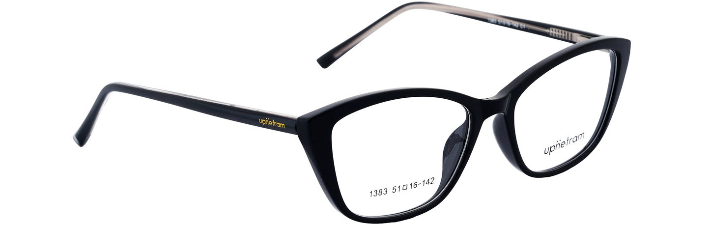 UP1383-C1-Handmade Mix Material-Midnight Black