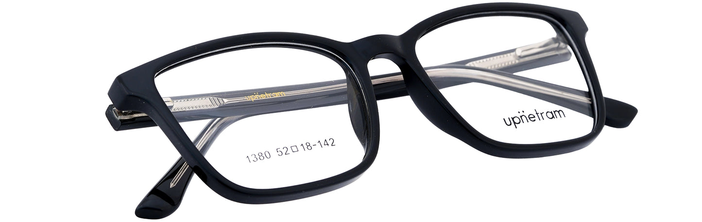 UP1380-C1-Handmade Mix Material-Midnight Black