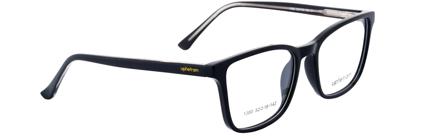 UP1380-C1-Handmade Mix Material-Midnight Black