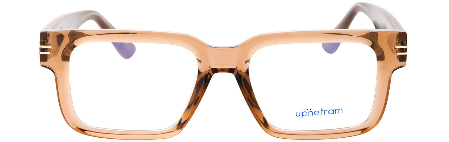 UP81017-C4-Handmade Mix Material-Crystal Honey Brown