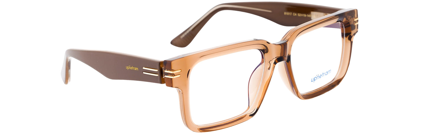 UP81017-C4-Handmade Mix Material-Crystal Honey Brown
