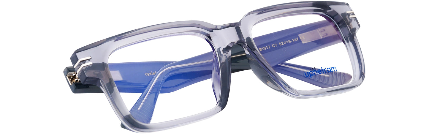 UP81017-C7-Handmade Mix Material-Crystal Grey