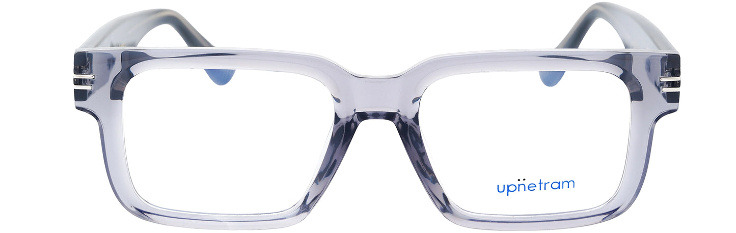 UP81017-C7-Handmade Mix Material-Crystal Grey