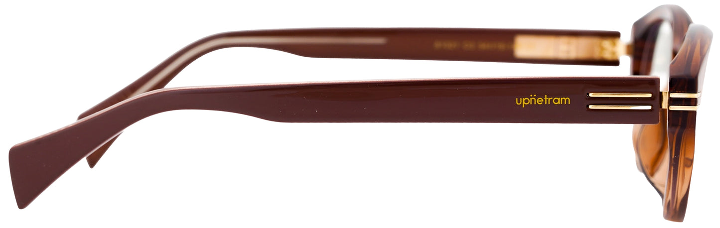 UP81021-C3-Handmade Mix Material-Crystal Brown