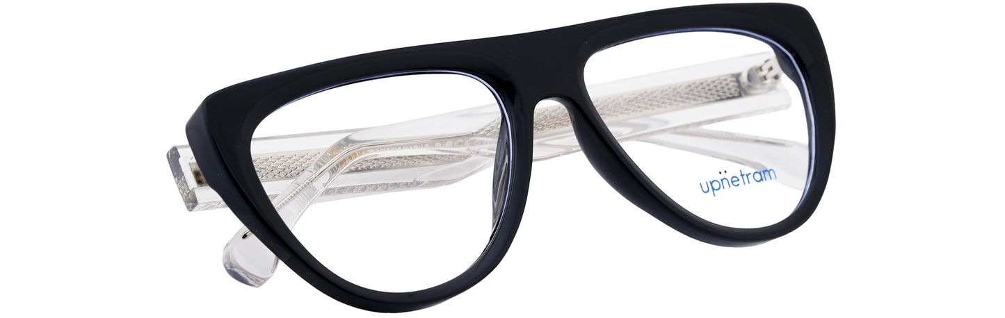 UP5018-C2-Handmade Mix Material-Midnight Black