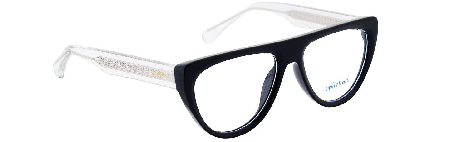 UP5018-C2-Handmade Mix Material-Midnight Black
