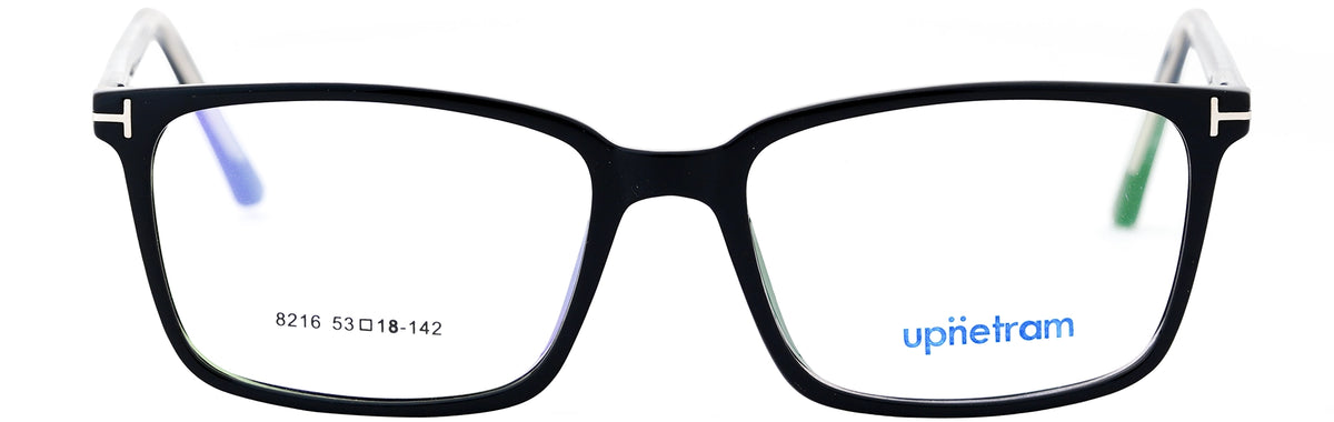 UP8216-C1-Handmade Mix Material-Midnight Black