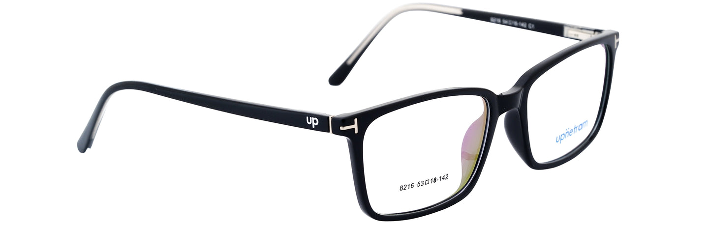 UP8216-C1-Handmade Mix Material-Midnight Black