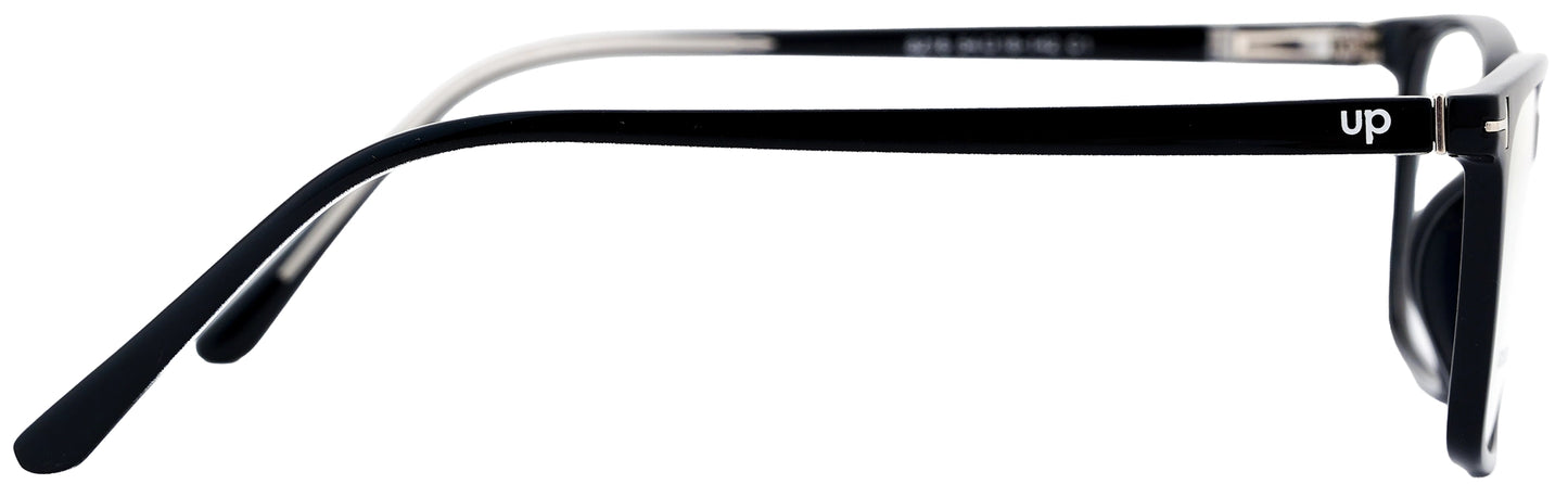 UP8216-C1-Handmade Mix Material-Midnight Black