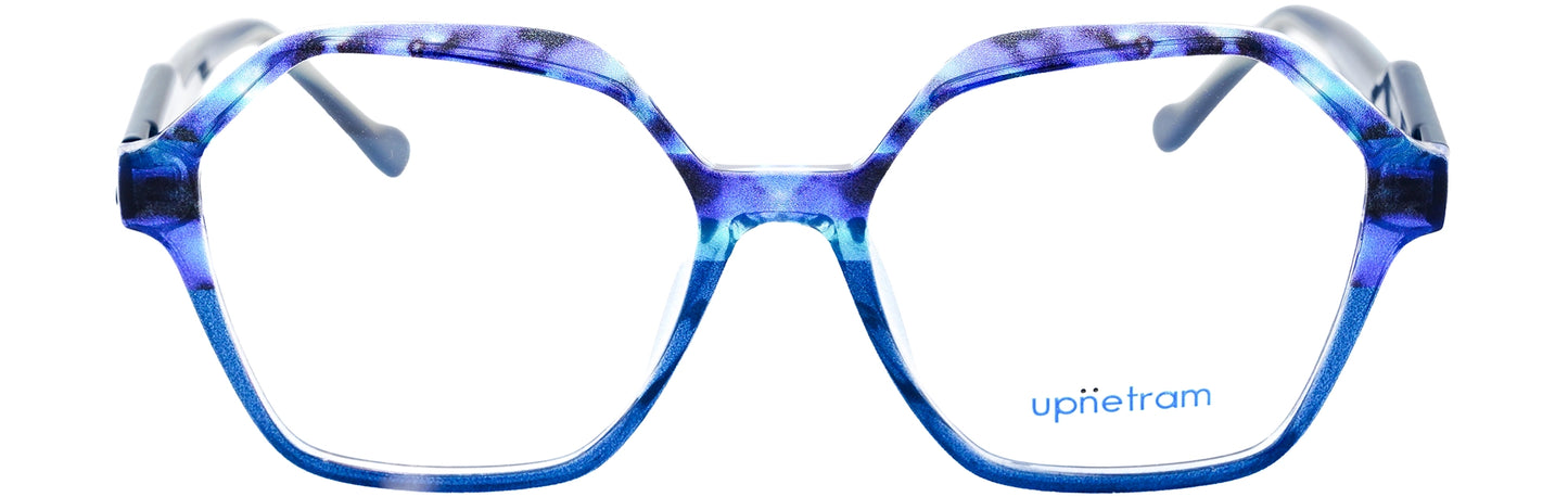 UP7049-C3-Handmade Mix Material-Transparent Blue