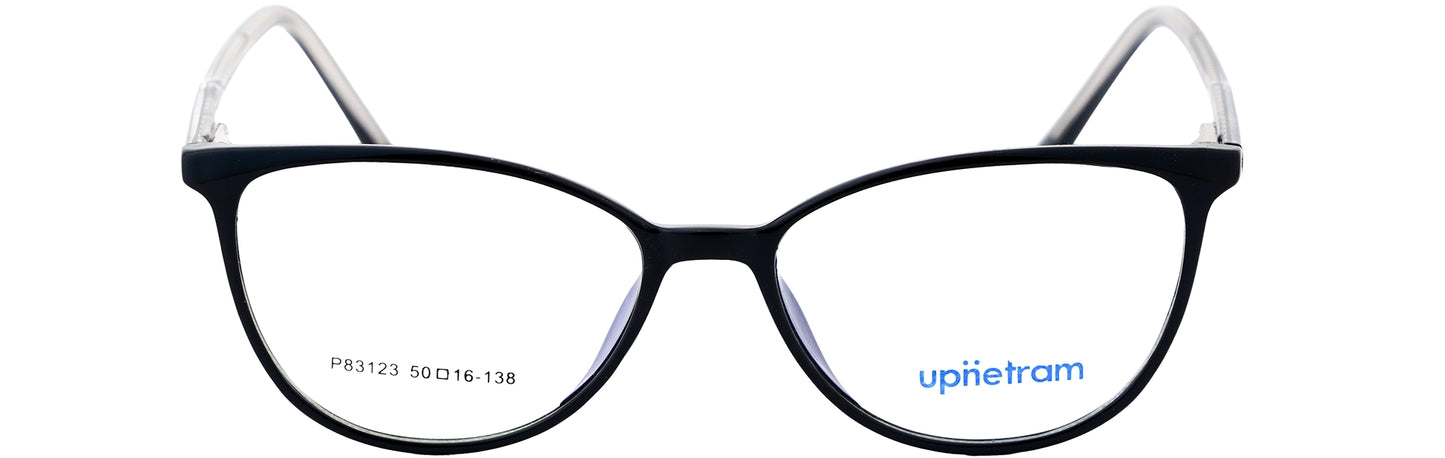 UP83123-C1-Handmade Mix Material-Midnight Black