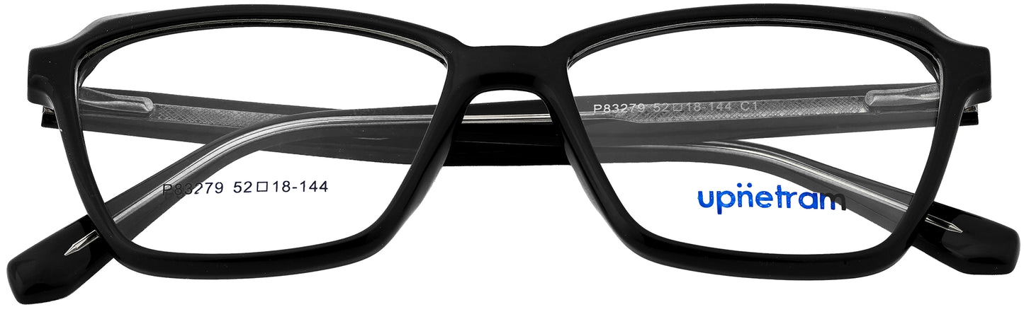 UP83279-C1-Handmade Mix Material-Midnight Black