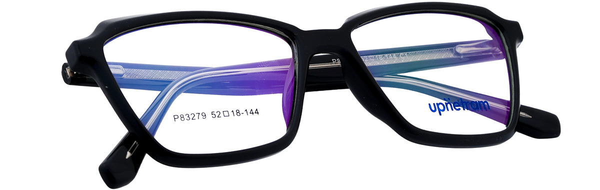 UP83279-C1-Handmade Mix Material-Midnight Black