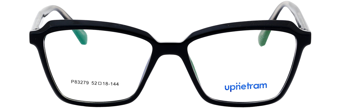 UP83279-C1-Handmade Mix Material-Midnight Black