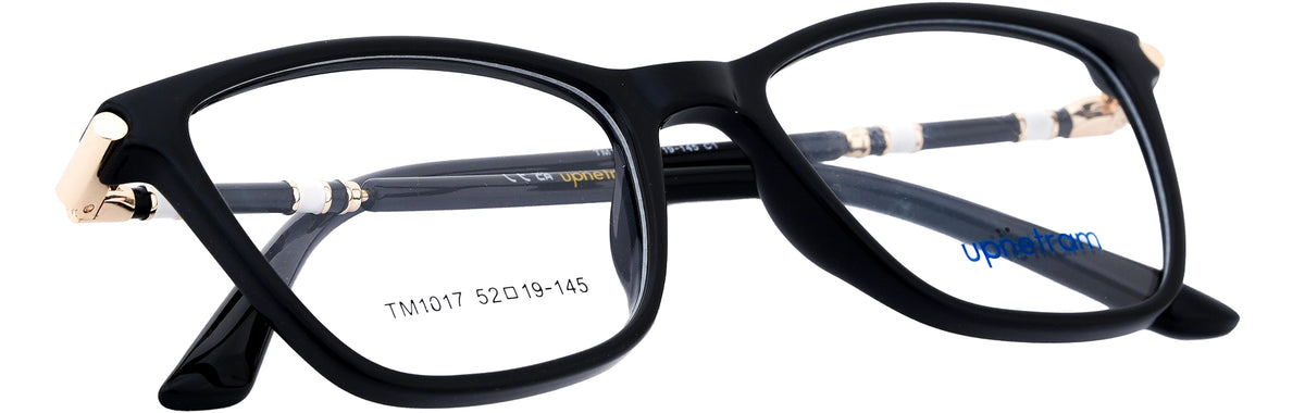 UP1017-C1-Handmade Mix Material-Midnight Black