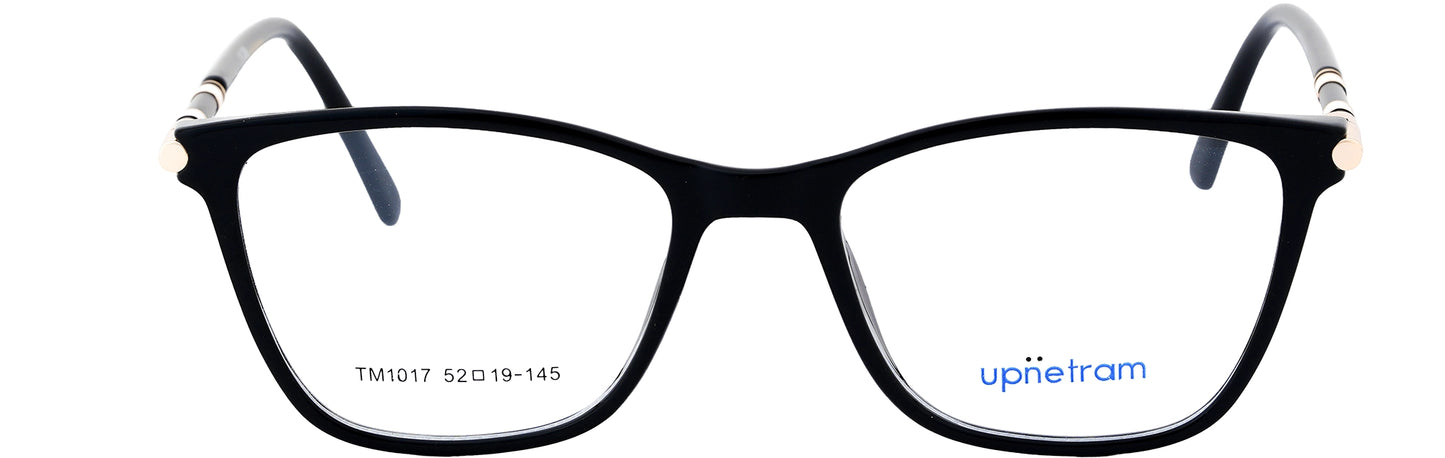 UP1017-C1-Handmade Mix Material-Midnight Black