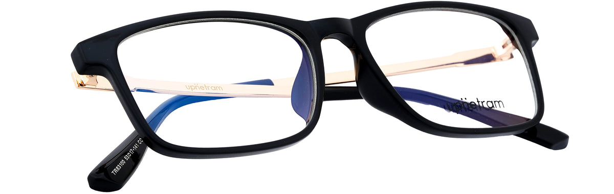 UP83100-C1-Handmade Mix Material-Midnight Black