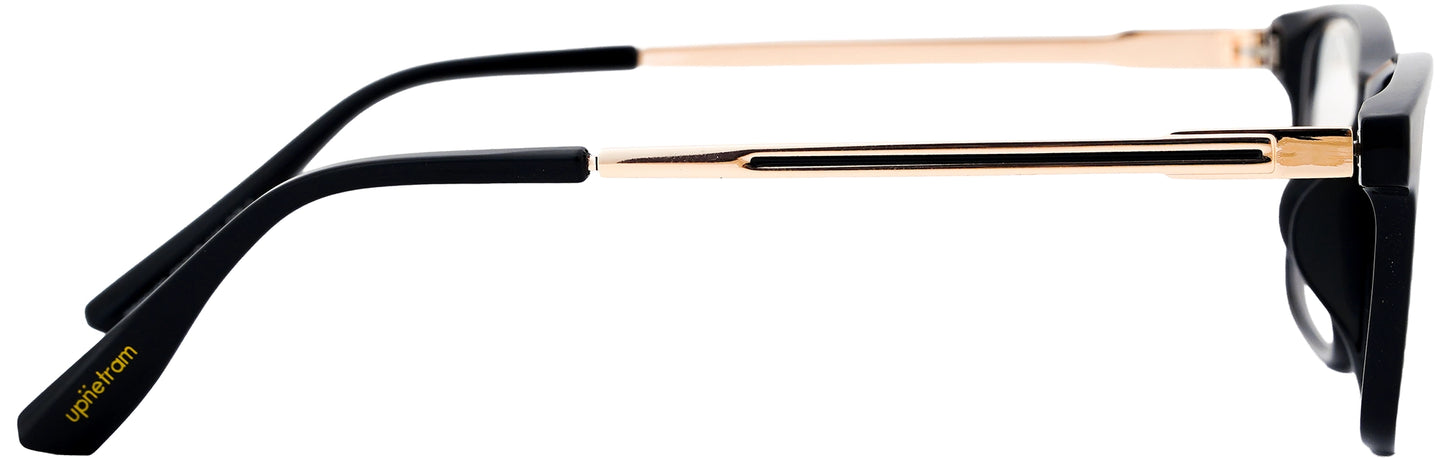 UP83100-C1-Handmade Mix Material-Midnight Black