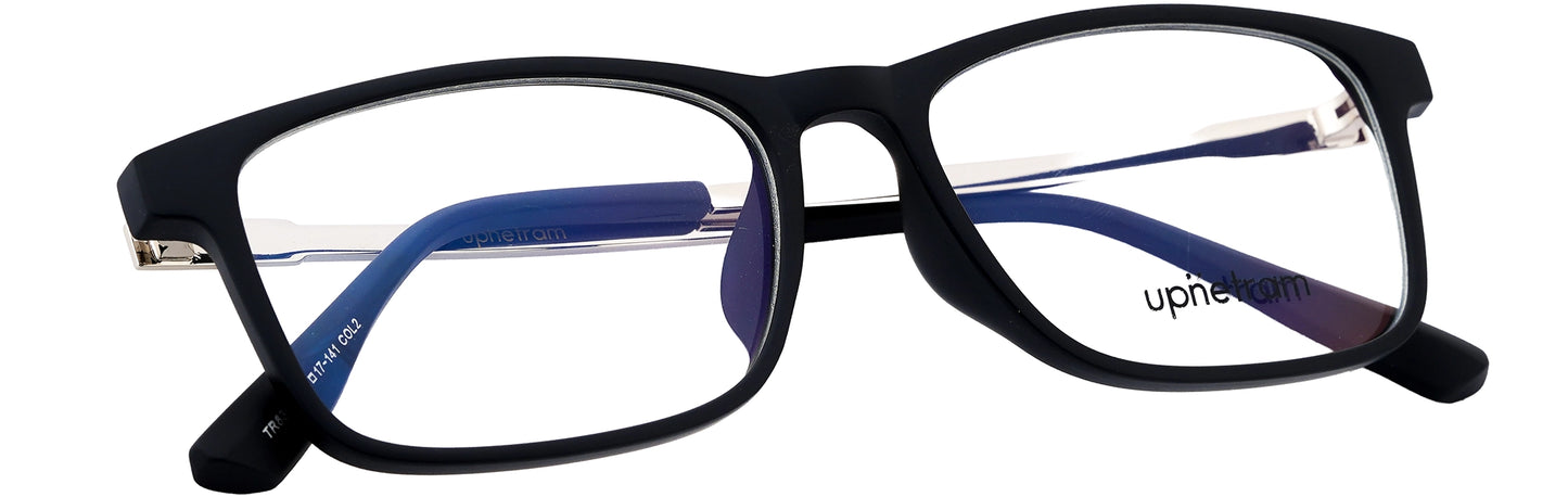 UP83100-C2-Handmade Mix Material-Midnight Black