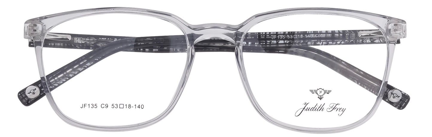 JF135-C9-Handmade Bio Acetate-Crystal Clear