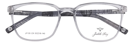 JF135-C9-Handmade Bio Acetate-Crystal Clear