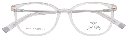 JF137-C5-Handmade Bio Acetate-Crystal Clear