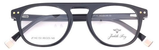 JF142-C2-Handmade Bio Acetate-Midnight Black