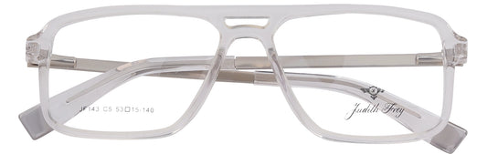 JF143-C5-Handmade Bio Acetate-Crystal Clear