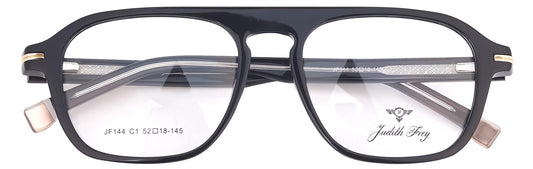 JF144-C1-Handmade Bio Acetate-Midnight Black