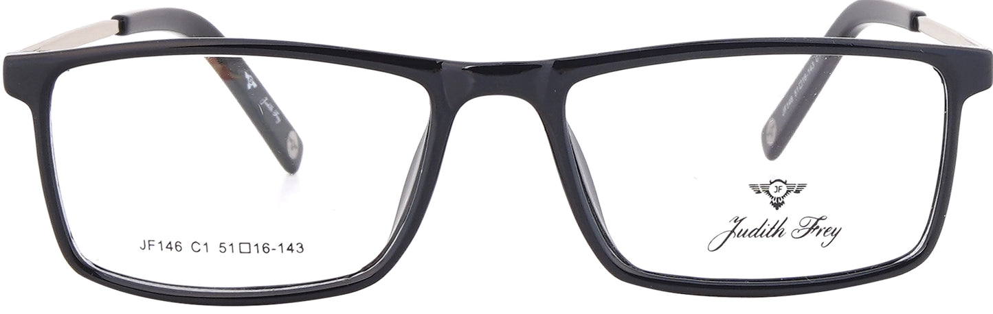 JF146-C1-Handmade Bio Acetate-Midnight Black