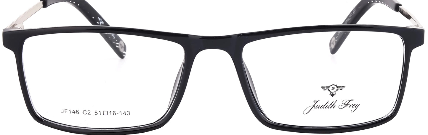 JF146-C2-Handmade Bio Acetate-Midnight Black