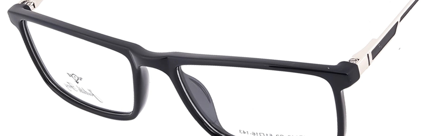 JF146-C2-Handmade Bio Acetate-Midnight Black
