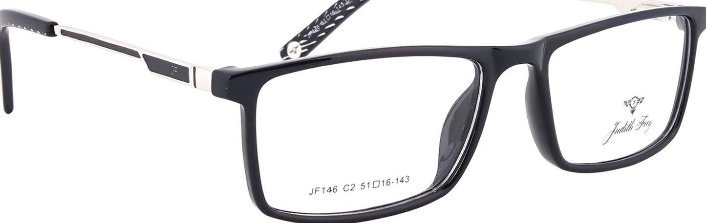 JF146-C2-Handmade Bio Acetate-Midnight Black