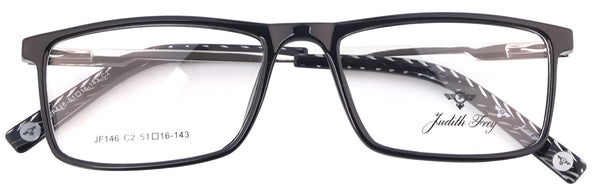 JF146-C2-Handmade Bio Acetate-Midnight Black