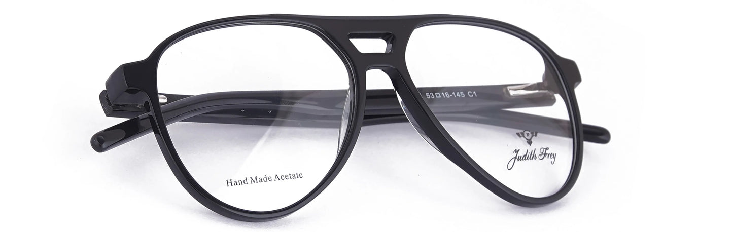 JF7491-C1-Handmade Bio Acetate-Midnight Black