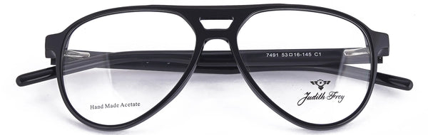 JF7491-C1-Handmade Bio Acetate-Midnight Black