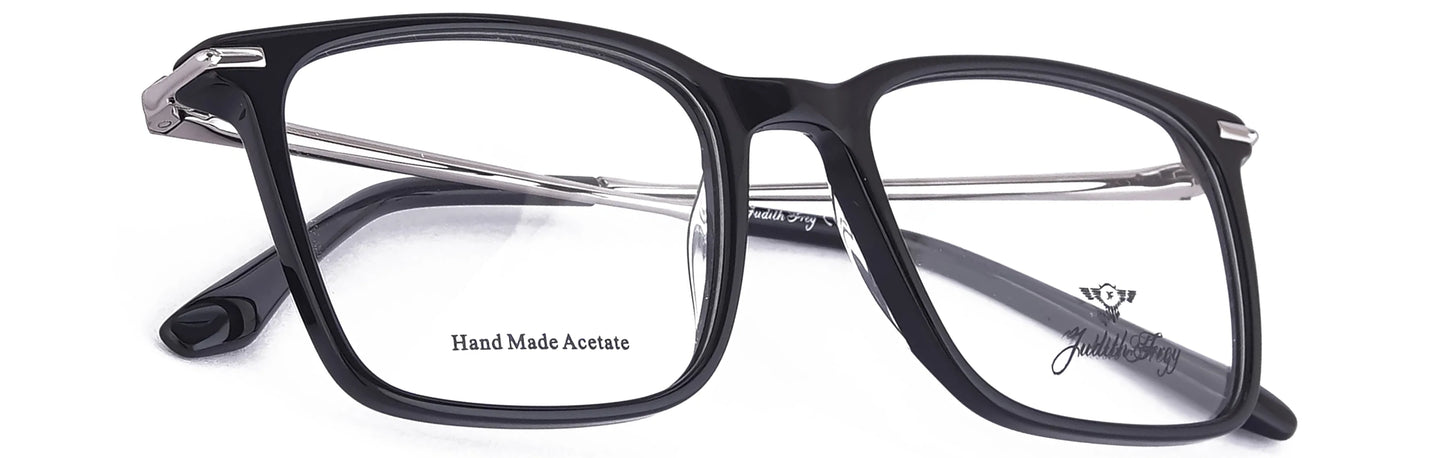 JF9658-C1-Handmade Bio Acetate-Midnight Black