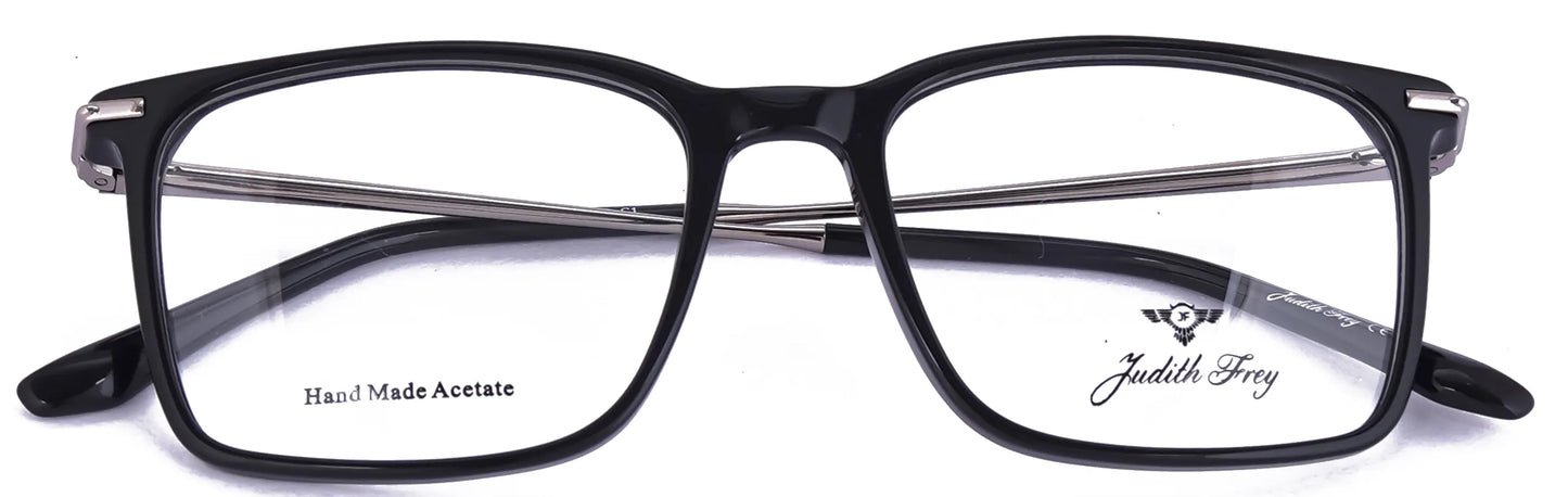 JF9659-C1-Handmade Bio Acetate-Midnight Black