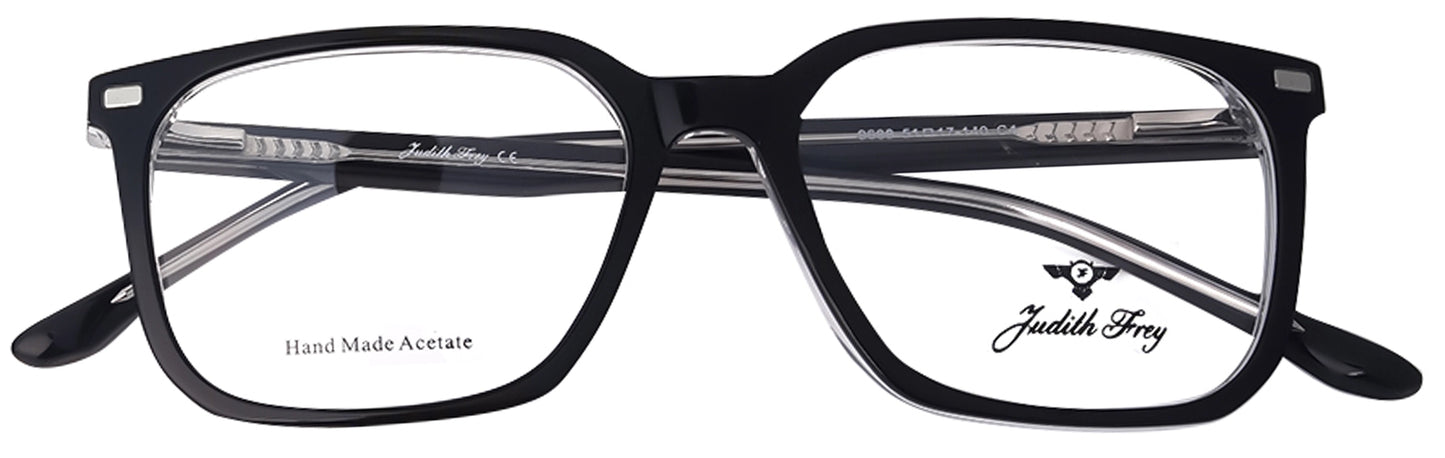JF9688-C4-Handmade Bio Acetate-Clipon-Midnight Black
