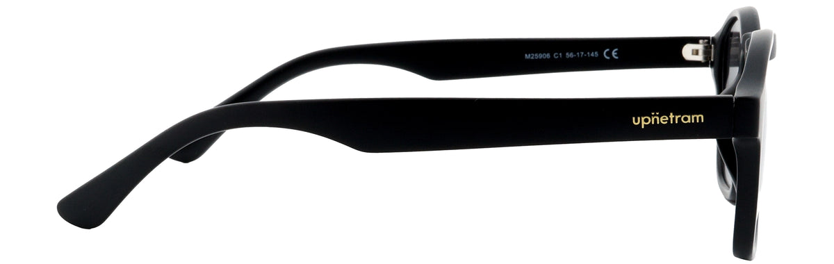 UP25906-C1-Handmade Mix Material-Midnight Black