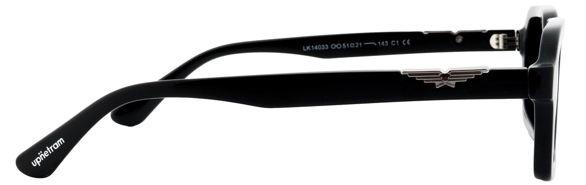 UP14033-C1-Handmade Mix Material-Midnight Black