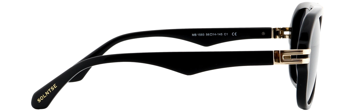 ST1593-C1-Handmade Bio Acetate-Midnight Black