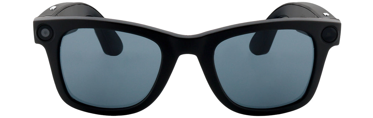 UPE03-Handmade Bio Acetate-Matte Black-Smart Video Glasses